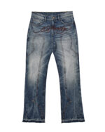 TRAPSTAR X ED HARDY DENIM JEANS - BLUE