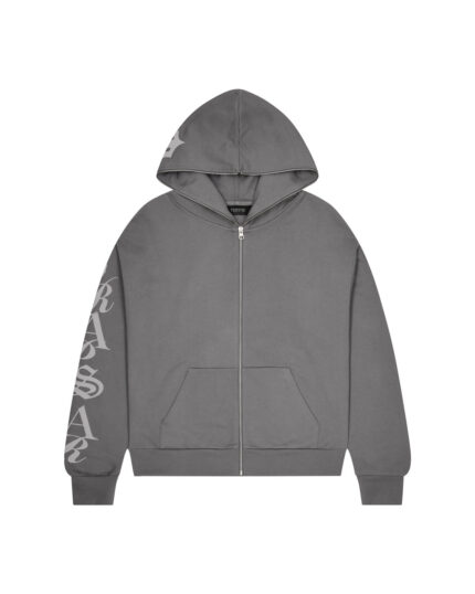 SCRIPT HOODIE - GREY