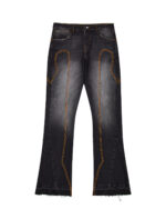 IRONGATE T PANEL DENIM JEANS - WASHED BLACK