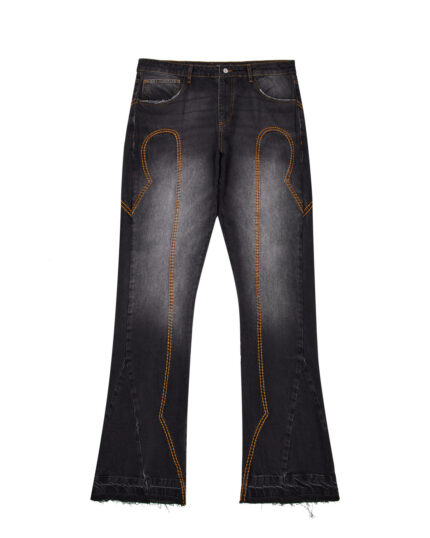 IRONGATE T PANEL DENIM JEANS - WASHED BLACK