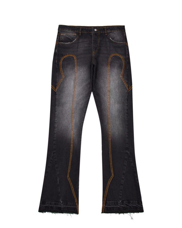 IRONGATE T PANEL DENIM JEANS - WASHED BLACK