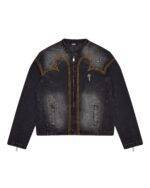 IRONGATE T PANEL DENIM JACKET - WASHED BLACK